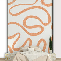 Terracotta flow mural for interiors

