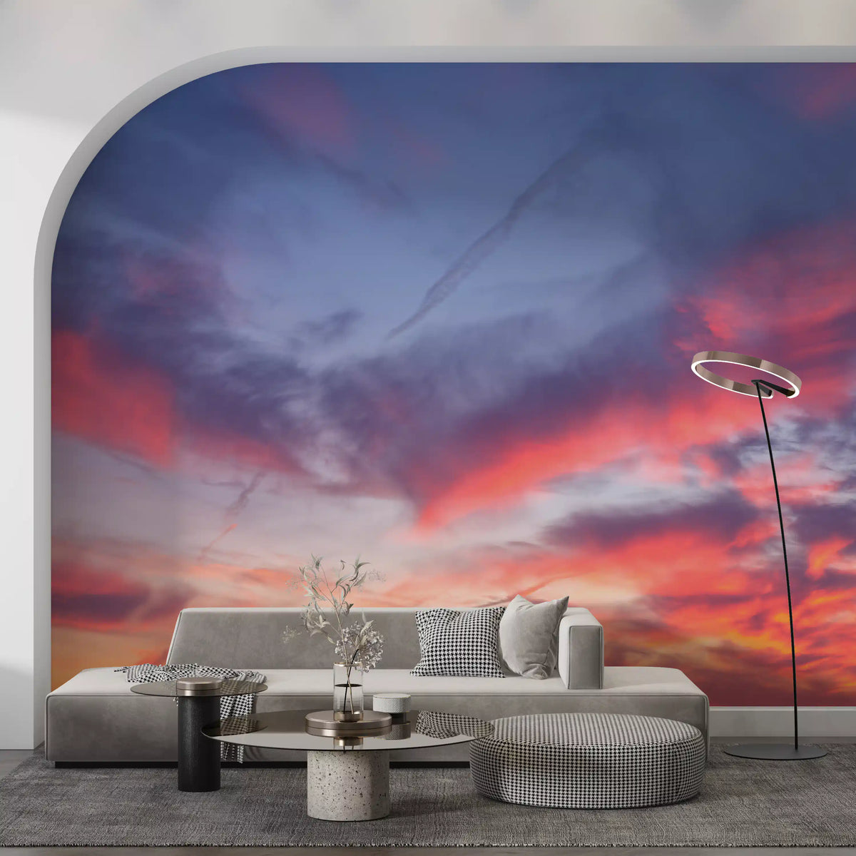 Twilight Cloudscape Art Wall Mural