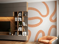 Stylish terracotta flow wall design

