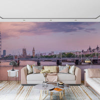 Thames Sunset Skyline Wall Mural