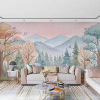 Whimsical Woodland Forest Path Wall Mural
