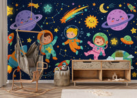 Little Astronauts Space Adventure Wall Mural
