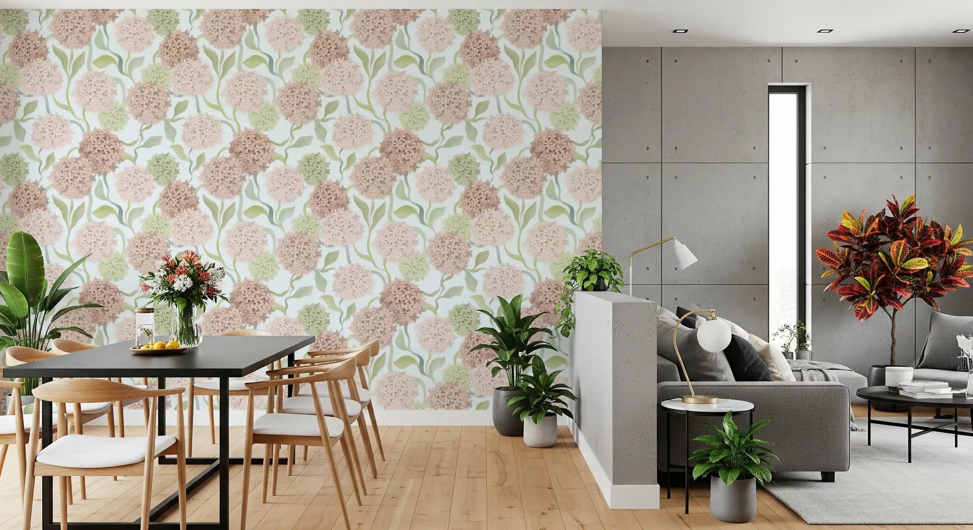Dreamy Watercolor Petal Clusters Wallpaper⁠