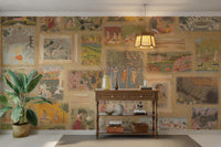 Framed art scenes of Indian culture

