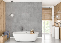 Antique-inspired grey leaf wall covering

