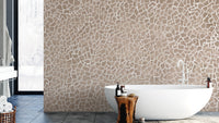 Stylish Taupe Geometric Wall Covering
