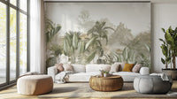Ethereal Jungle Panorama Mural - Giffywalls