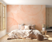 Peach fuzz wallpaper for living room
