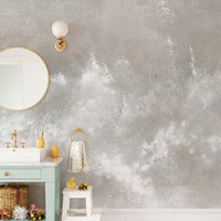 Neutral textured wallpaper for bathrooms
