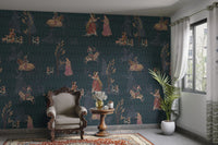 Forest story Mughal style wallpaper

