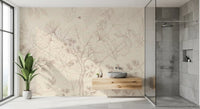 Serene Forest Sketch Wall Mural