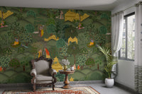 Divine Radha Krishna wall covering


