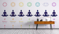 Vibrant Chakra Mural for Tranquil Vibes

