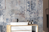 Old-world distressed brick wall look
