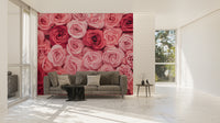 Pink floral wallpaper for walls
