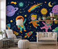 Little Astronauts Space Adventure Wall Mural
