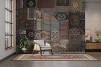 Classic Persian textile art wallpaper

