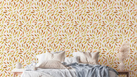 Seasonal leaf scatter wall pattern

