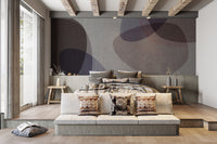 Subtle artistic shapes wall mural




