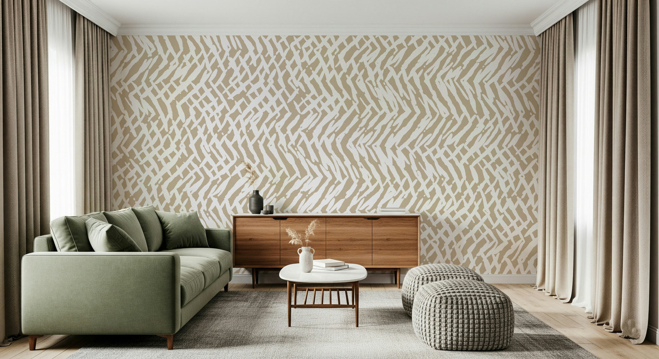 A beautiful abstract crisscross weave wallpaper mural with subtle texture.