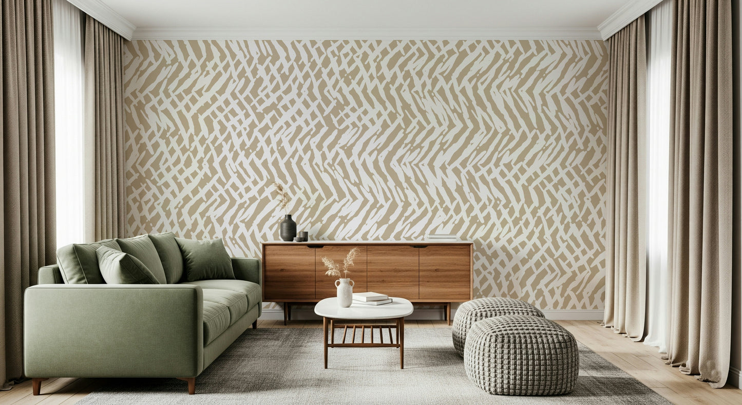 A beautiful abstract crisscross weave wallpaper mural with subtle texture.