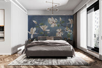 Serene Magnolia Blossom Floral Wallpaper




