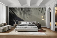 Modern tropical leaves wallpaper decor
