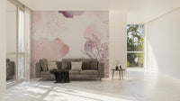 Pastel watercolor wall mural

