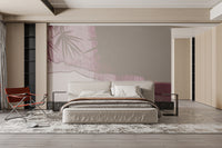 Soft bamboo shadow leaf wall covering
