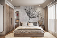 Typography and dandelion wall print
