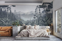 Minimalist forest wallpaper for interiors
