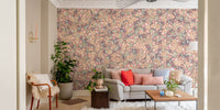 Multicolor Poesies Flowers Wallpaper Murals - Giffywalls