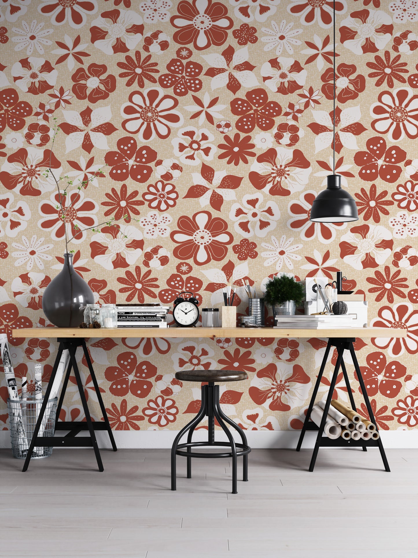 Floral Wallpaper Mural