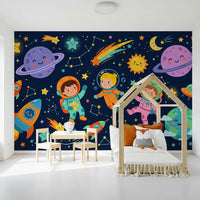 Little Astronauts Space Adventure Wall Mural