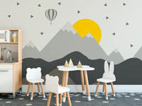 Dark Mountain with Stars in Sky Wallpaper Murals - Giffywalls