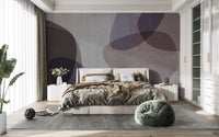 Soft-tone abstract pattern wall mural
