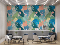 Colorful Leaf Wallpaper for Stylish Rooms
