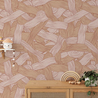 Soft cream stripes wall background

