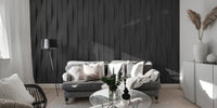 Black tile wallpaper mural for sophisticated spaces
