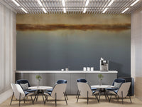 Nature-inspired lake view wall mural
