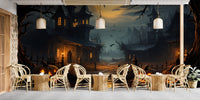Spooky Haunted House Wallpaper Mural 