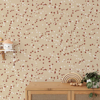 Soft beige dotted wall background

