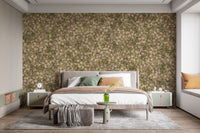 Artistic floral and greenery wallpaper mural for walls
