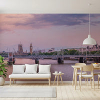 Thames Sunset Skyline Wall Mural