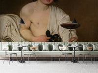 Elegant Bacchus Feast-Themed Wall Design
