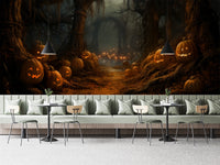 Eerie Pumpkin Forest pumpkin wallpaper
