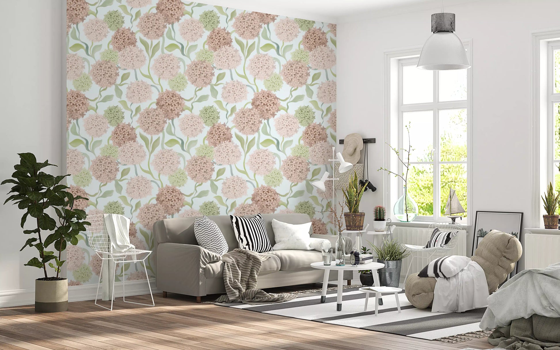 Dreamy Watercolor Petal Clusters Wallpaper⁠