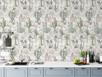 Cacti dreamland wallpaper brings desert magic to your walls.
