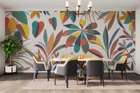 Tropical botanical wallpaper for interiors
