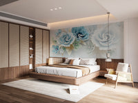 Vibrant 3D Large Floral Wallpaper
